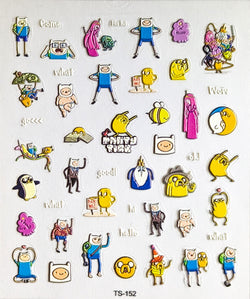 Adventure Time Nail Sticker Decals
