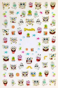 Spongebob Nail Sticker Decals