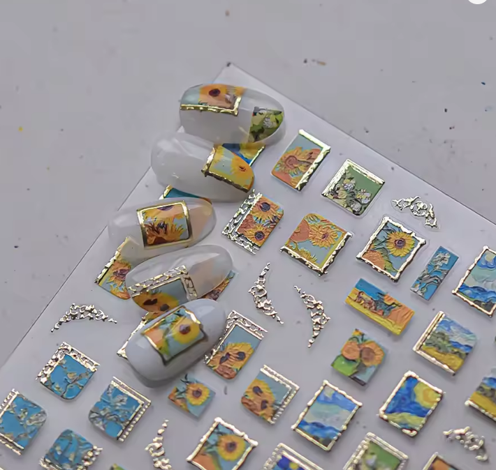 Van Gogh Nail Sticker Decals
