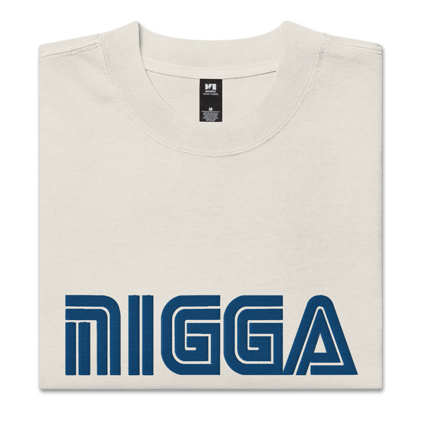 Nigga Embroidered Oversized t-shirt