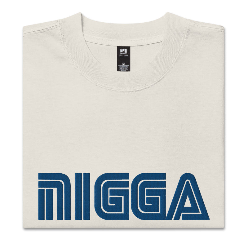 Nigga Embroidered Oversized t-shirt