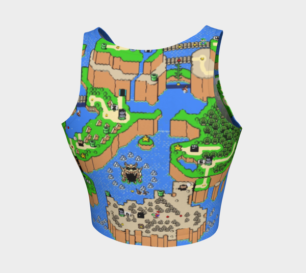 Super World Map Crop Top