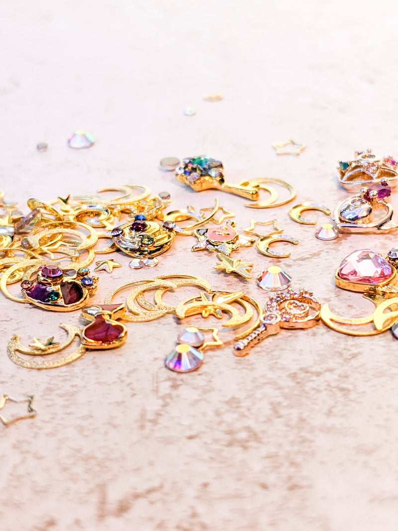 Sailor Girl Anime Nail Charms