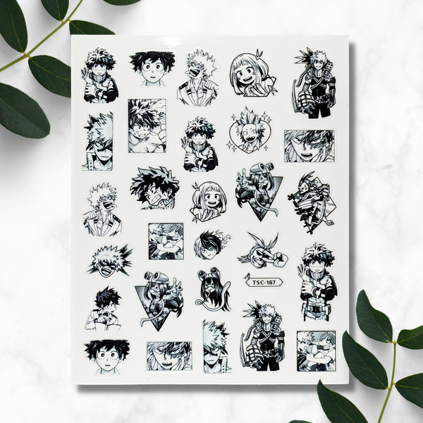 My Hero Nail Sticker Decals