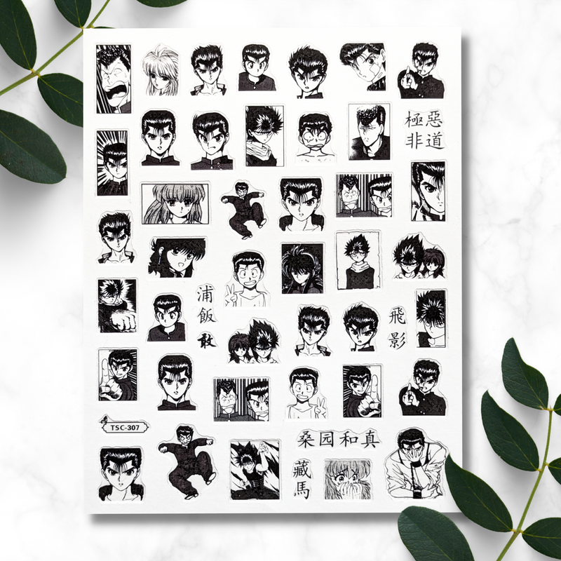 YuYu Hakusho Nail Sticker Decals