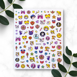 Sailor Moon Nail Sticker Decals