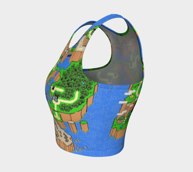 Super Mario World Map Crop Top +