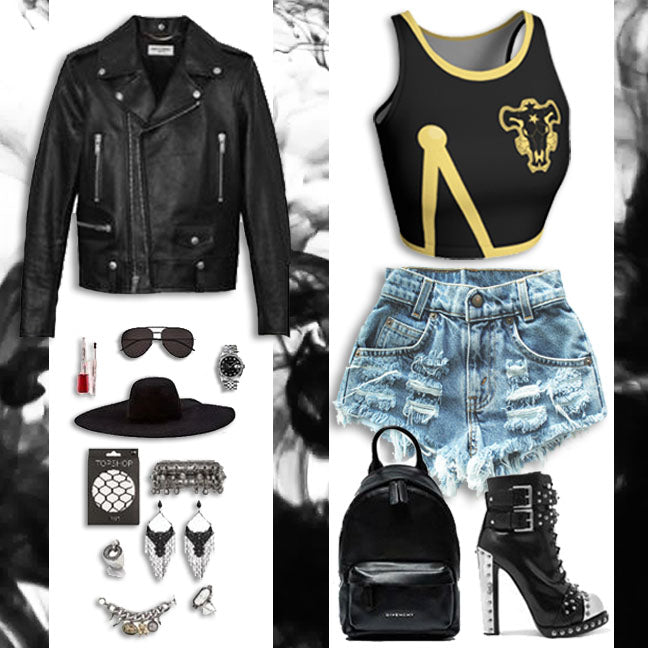 Black Clover Black Bulls Crop Top