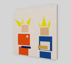 Dragon Ball Minimalist Wood Print
