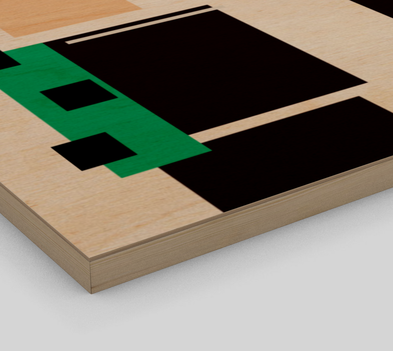 Demon Slayer Minimalist Wood Print