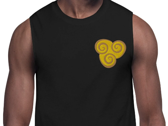 Air Nation Embroidered Muscle Workout Shirt